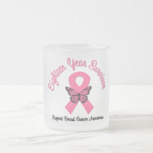 Breast Cancer 18 Year Survivor Coffee Mugs