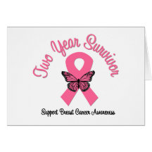 Breast Cancer 2 Year Survivor Card