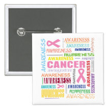 Breast Cancer Awareness Collage Pin