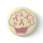 Breast Cancer Awareness Cupcake buttons