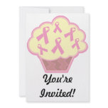 Breast Cancer Awareness Cupcake invitations