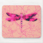 Breast Cancer Awareness Dragonfly mousepads