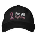 Breast Cancer Awareness For All Fighters embroidered hats