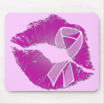 Breast Cancer Awareness Lips Mousepad