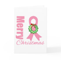 Breast Cancer Awareness Merry Christmas Ribbon