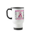 Breast Cancer Awareness Month Flower Ribbon 1 mugs