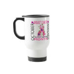 Breast Cancer Awareness Month Flower Ribbon 1 mugs