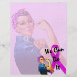 Breast Cancer Awareness Month, Rosie the Riveter Full Colour Flyer