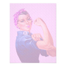 Breast Cancer Awareness Month, Rosie the Riveter Custom Invitation