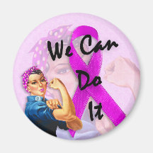 Breast Cancer Awareness Month, Rosie the Riveter Refrigerator Magnet