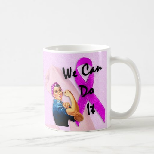 Breast Cancer Awareness Month, Rosie the Riveter Coffee Mugs