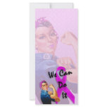 Breast Cancer Awareness Month, Rosie the Riveter rack cards