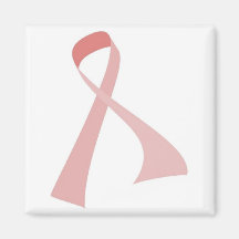 BREAST CANCER AWARENESS PINK RIBBON DESIGN REFRIGERATOR MAGNETS