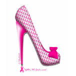 Breast Cancer Awareness Pink Ribbon Heel t-shirts