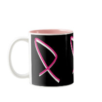 Breast Cancer Awareness Pink Ribbon Coffee Mugs