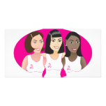 Breast Cancer Awareness Women photo cards