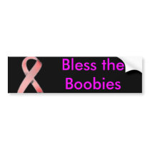 breast cancer, Bless the Boobies Bumper Stickers