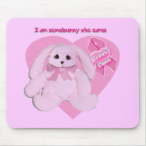breast cancer bunnies mouse mat