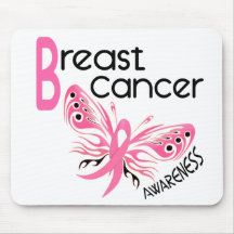 Breast Cancer BUTTERFLY 3.1 Mousemats
