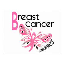 Breast Cancer BUTTERFLY 3.1 Postcard