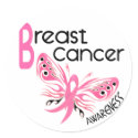 Breast Cancer BUTTERFLY 3.1 stickers