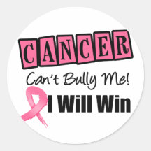 Breast Cancer Cant Bully Me I Will Win Sticker
