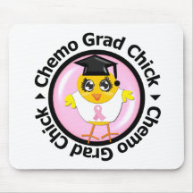 Breast Cancer Chemo Grad Chick Mousepad