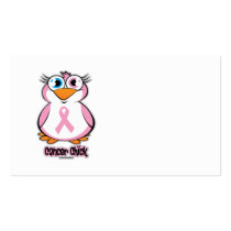 Breast Cancer Chick Business Cards