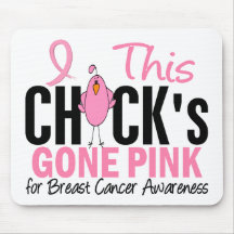 BREAST CANCER Chick Gone Pink Mouse Pad