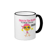 Breast Cancer Chick In the Battle to Beat Cancer Mug