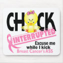 Breast Cancer Chick Interrupted 2 mousepads