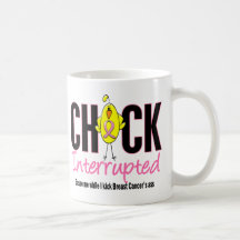 Breast Cancer Chick Interrupted Coffee Mugs