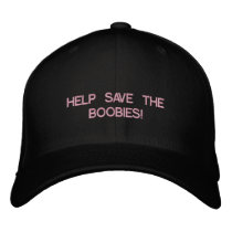 breast cancer baseball cap