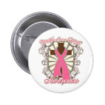 Breast Cancer Faith Love Hope Awareness Cross Buttons
