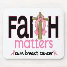 Breast Cancer Faith Matters Cross 1 Mousemat