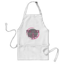 Breast Cancer Fight Like A Girl Circular Aprons