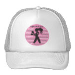 Breast Cancer Fight Like A Girl Collage Mesh Hat