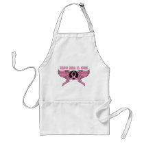 Breast Cancer Fight Like A Girl Wings Apron