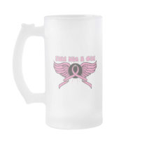 Breast Cancer Fight Like A Girl Wings Coffee Mugs