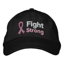 Breast Cancer Fight Strong Embroidered Hat