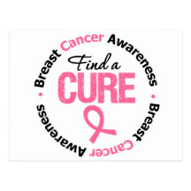 Breast Cancer Find A Cure Postcard