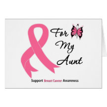 Breast Cancer For My Aunt Card