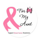 Breast Cancer For My Aunt stickers