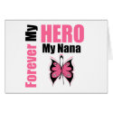 Breast Cancer Forever My Hero My Nana cards