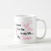 Breast Cancer HERO IN MY LIFE, MY SISTER 1 Mugs