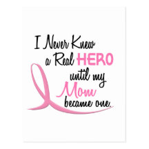 BREAST CANCER Hero MOM Postcard