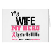 Breast Cancer Hero Wife Cards