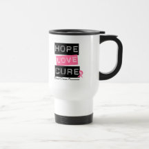 Breast Cancer Hope Love Cure Mug