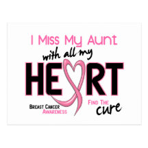 Breast Cancer I Miss My Aunt Post Cards