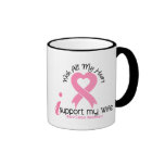 Breast Cancer I Support My Wife Mug